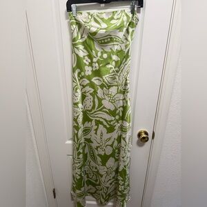 Green Floral Maxi Dress